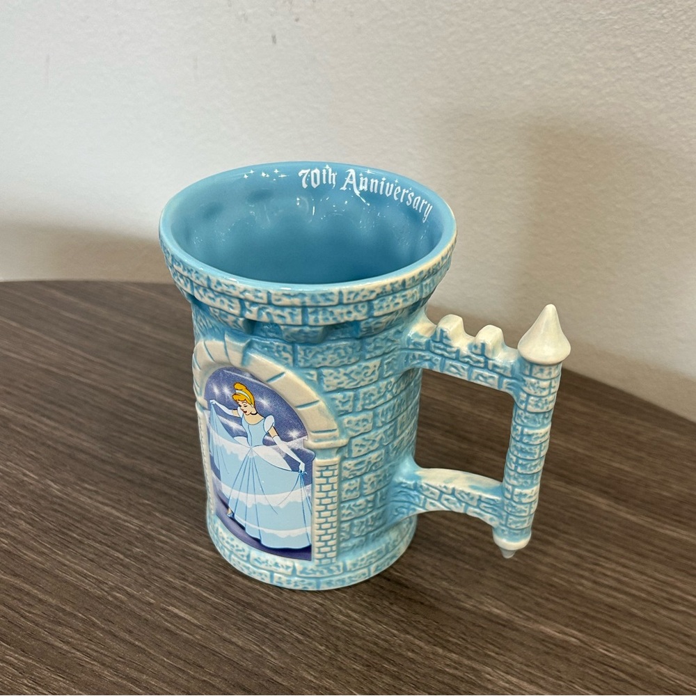 Disney Cinderella 70th Anniversary Blue Castle Mug NWOT - Picture 4 of 12